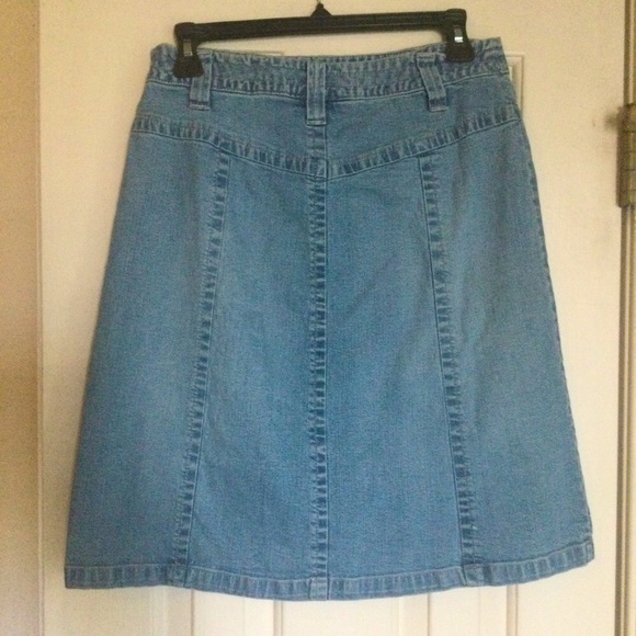 Style & Co Washed Denim Skirt - Picture 2 of 4